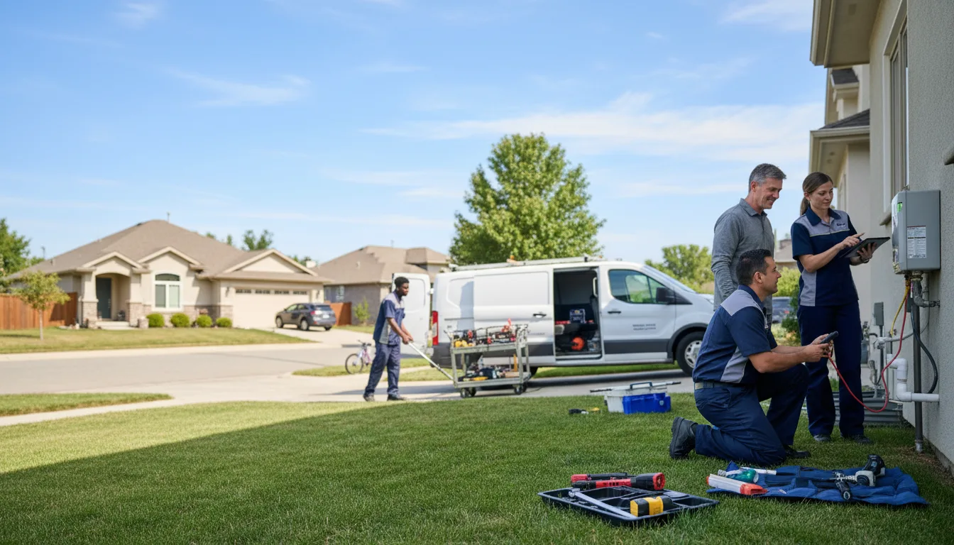 Tankless water heater service in Tiffin, IA